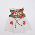 Robe enfant portugaise blanche à motifs floraux Viana Robe enfant à motifs Viana - Blanche