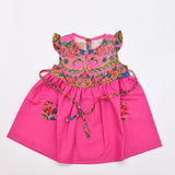 Robe enfant portugaise rose à motifs floraux Viana Robe enfant à motifs Viana - Rose