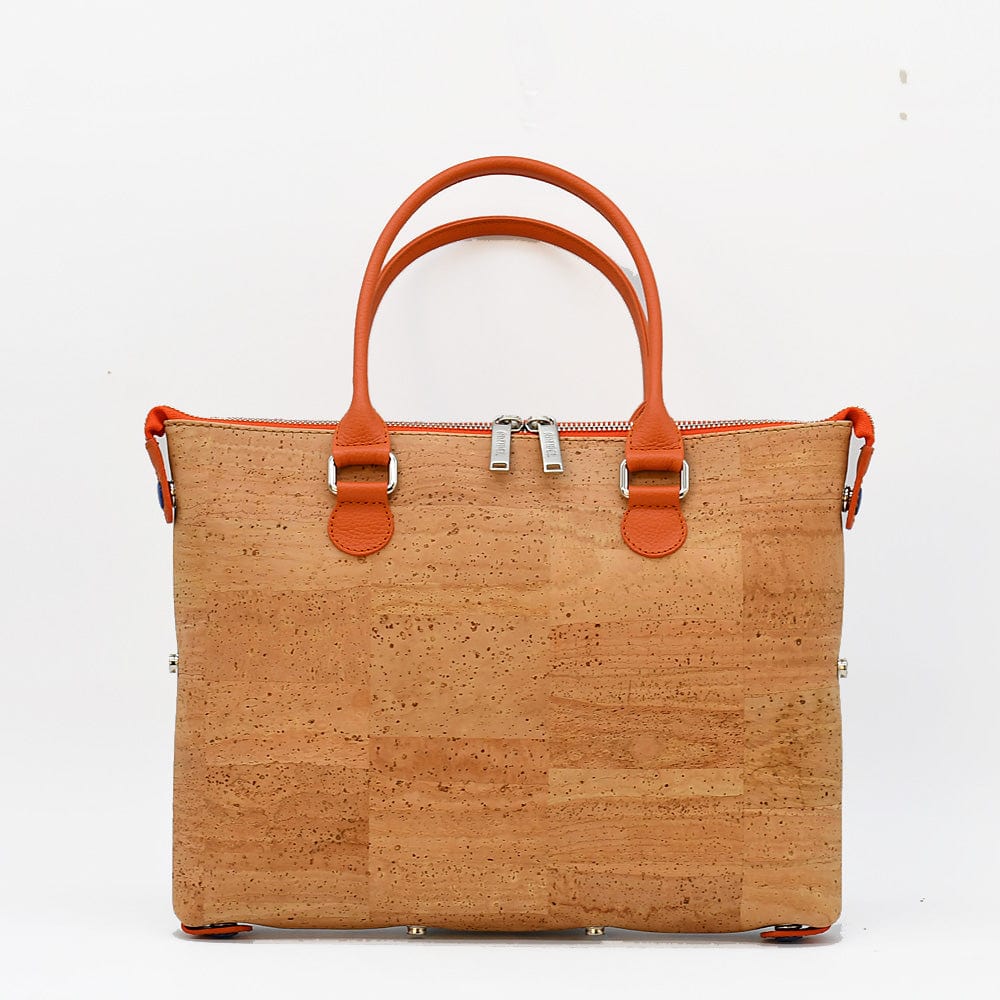 Sac à main en liège 3-en-1 bordeaux - Élégance modulable & artisanat portugais Sac à main convertible en liège