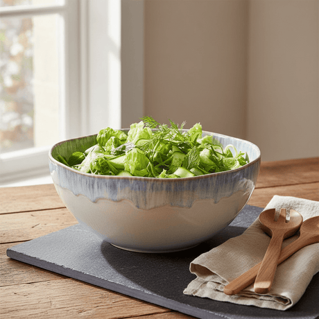 Saladier bleu en grès I Vaisselle du Portugal Saladier en grès "Brisa"