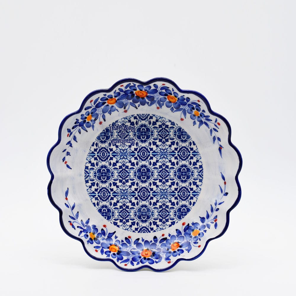 Saladier en céramique traditionnel du Portugal  I bleu 24cm Saladier en céramique "Tradicional" Bleu - 24cm