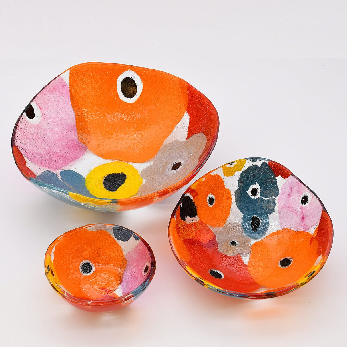 Saladier en verre bleu I Artisanat portugais Saladier en verre "Marinha Grande" 13cm