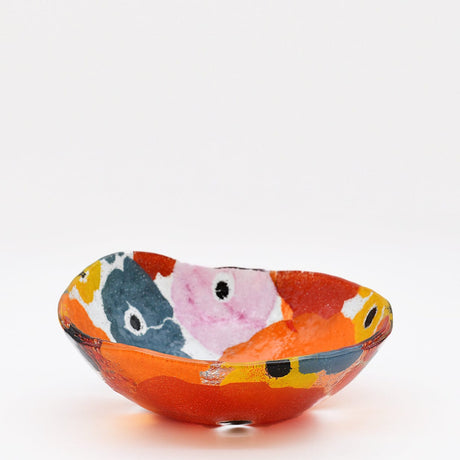 Saladier en verre bleu I Artisanat portugais Saladier en verre "Marinha Grande" 20cm