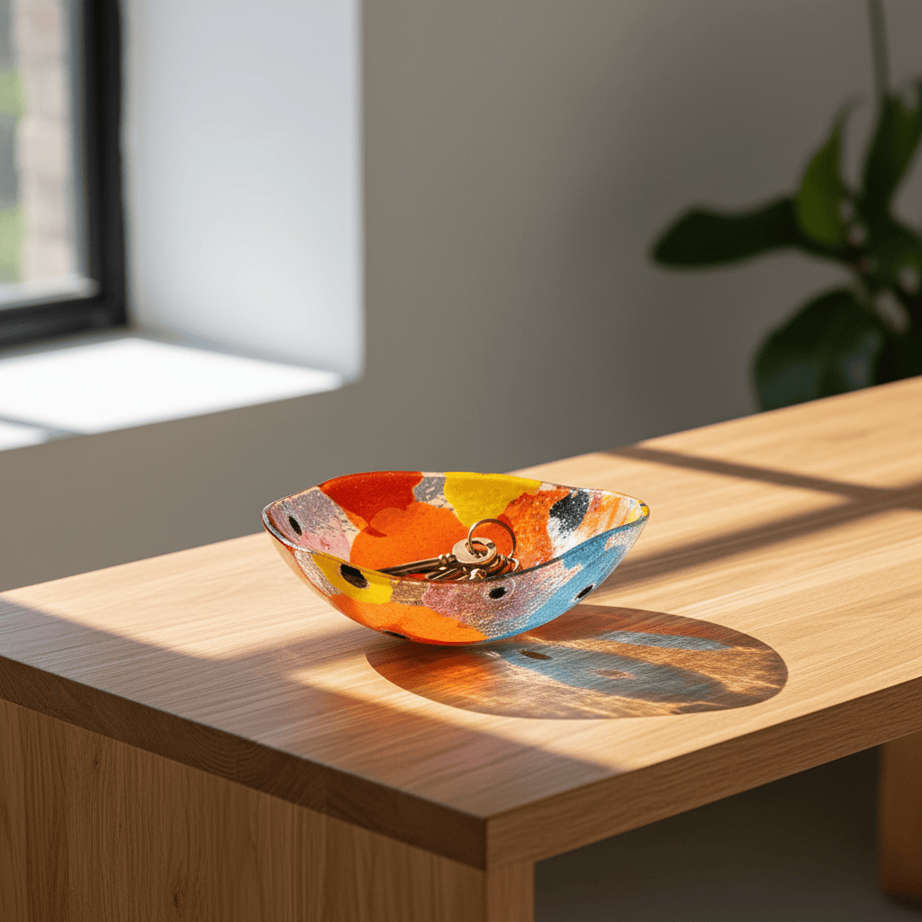 Saladier en verre fusionné portugais Saladier en verre "Marinha Grande" - 13cm