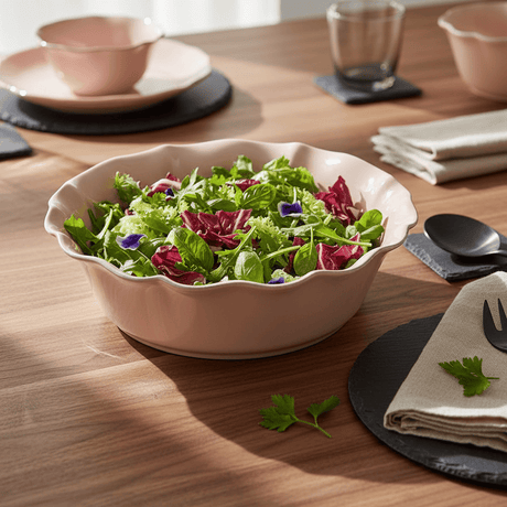 Saladier rose en grès fin Saladier en grès fin "Rosa" - Rose