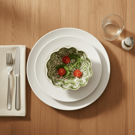 Saladier vert en céramique de Coimbra 16cm Saladier en céramique de Coimbra - 16cm