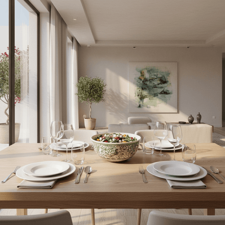 Saladier vert en céramique de Coimbra - 23cm Saladier en céramique de Coimbra - 23cm