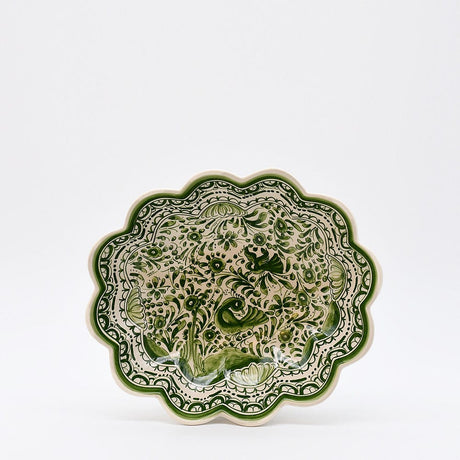 Saladier vert en céramique de Coimbra 24cm Saladier en céramique de Coimbra - 24cm