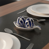 Salière & poivrière en céramique portugaise bleue Salière & poivrière en céramique "Andorinha" - Bleue