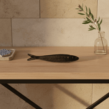 Sardine Décorative en Céramique avec Motifs Portugais Sardine en céramique naturaliste de Caldas da Rainha