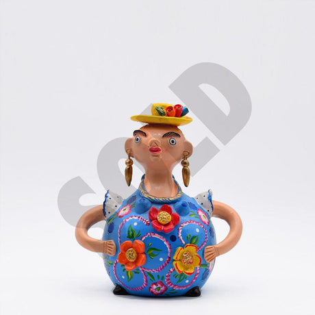 Statuette en terre cuite 25cm de Prazeres Cota Boneca Barriguda 25cm - Prazeres Côta
