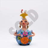 Statuette en terre cuite I Art naïf portugais Boneca Barriguda 30cm - Prazeres Côta