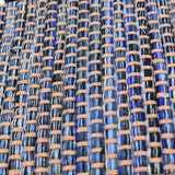 Tapis bleu en fibres mélangées I Fabrication artisanale portugaise Tapis en fibres mélangées - Bleu