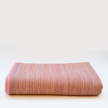 Tapis rose en fibres mélangées I Fabrication artisanale portugaise Tapis en fibres mélangées - Rose