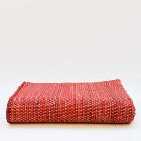 Tapis rouge en fibres mélangées I Fabrication artisanale portugaise Tapis en fibres mélangées - Rouge