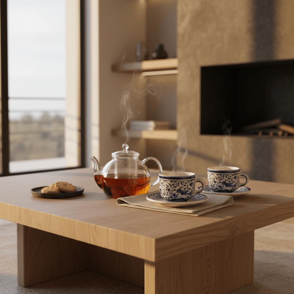 Tasse à thé bleue en céramique de Coimbra Tasse à thé en céramique de Coimbra