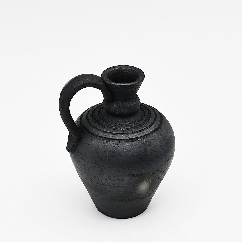 Tasse en Poterie noire de Bisalhães I Artisanat portugais Pot en terre cuite noire de Bisalhães - 9cm