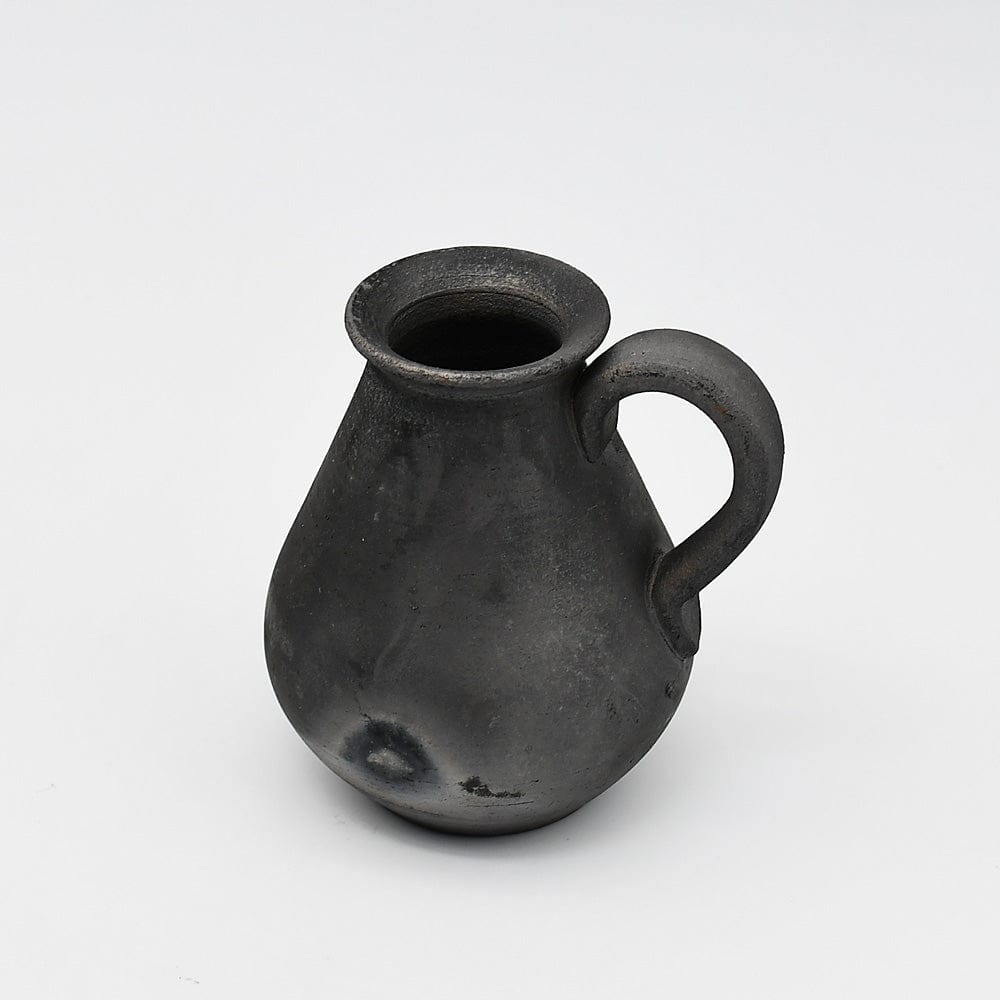 Tasse en Poterie noire de Bisalhães I Artisanat portugais Pot en terre cuite noire de Bisalhães - 9cm