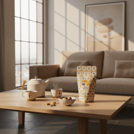 Thé noir caramel chocolat I Mélange gourmand Portugal Thé noir Caramel salé & pépites de chocolat