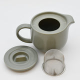 Théière en grès vert mat 50cl avec diffuseur Théière en grès “Pacifica" - Artichaud