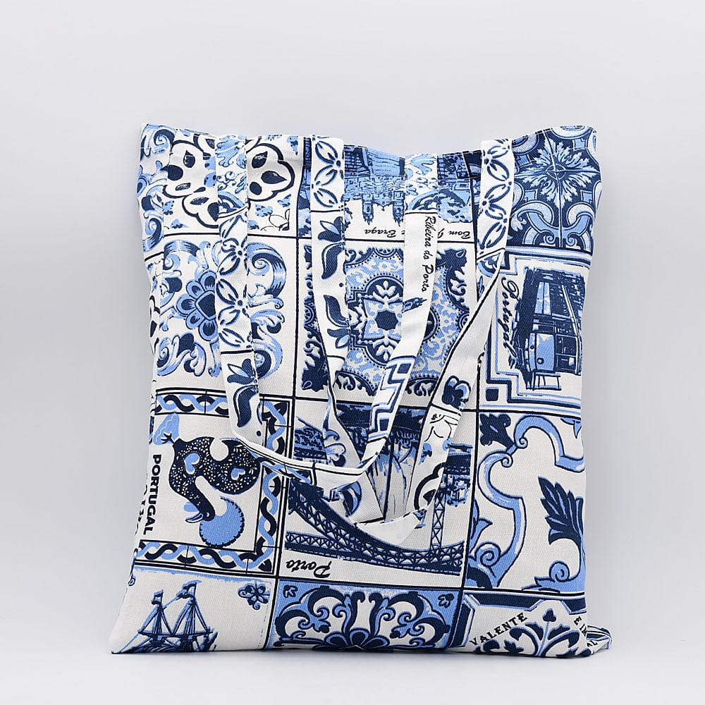 Tote bag portugais avec illustrations azulejos Tote bag "Azulejos"