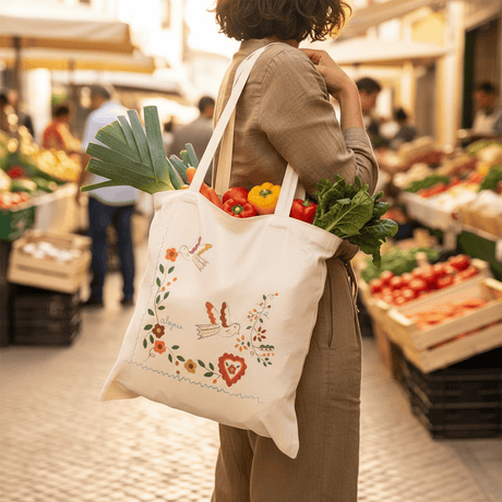 Tote bag portugais avec illustrations namorados Tote bag "Namorados"