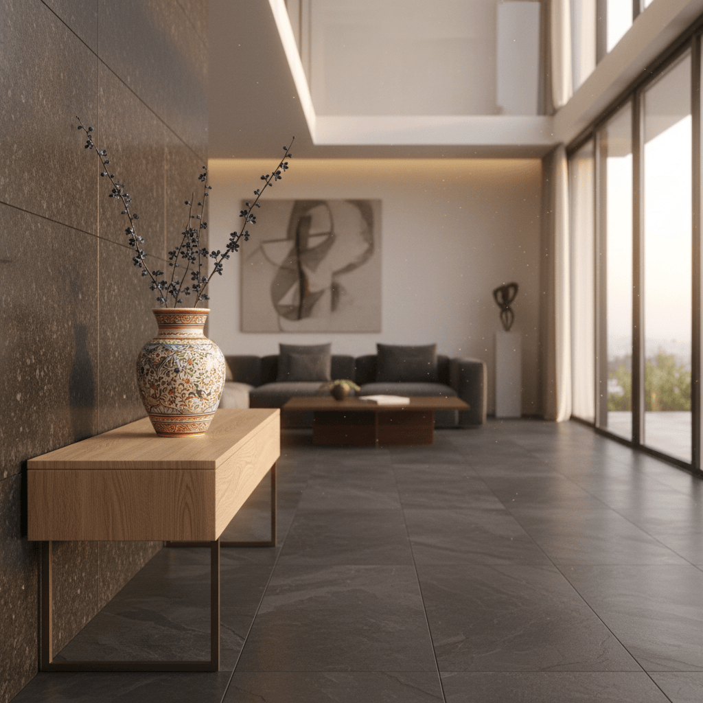 Vase en céramique de Coimbra multicolore Vase en céramique de Coimbra