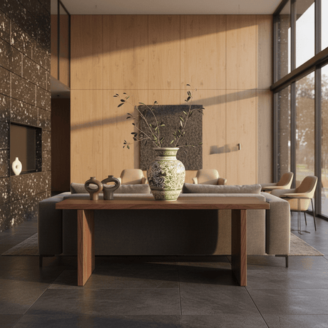 Vase en céramique de Coimbra vert Vase en céramique de Coimbra