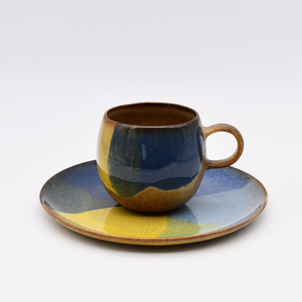 Assiette à dessert en grès de la collection portugaise Corals Mug en grès "Corals"