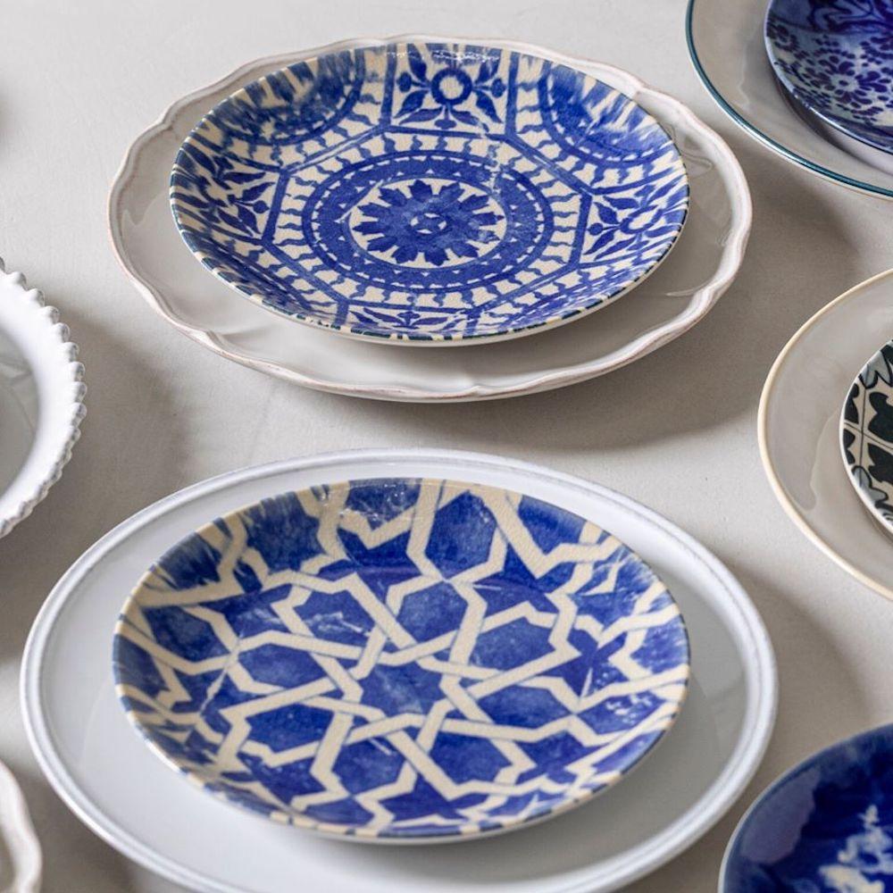 Assiette en grés "Éléments" - 21 cm