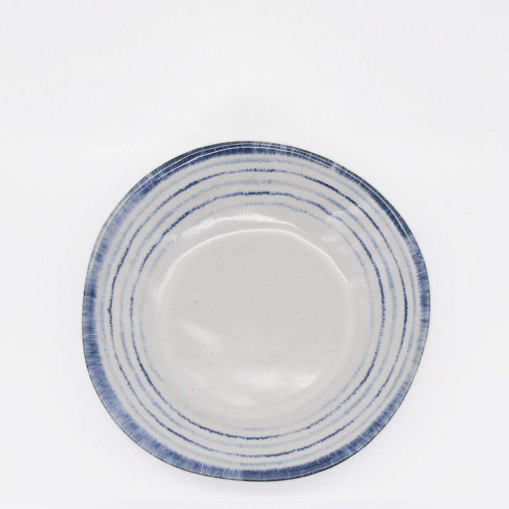 Assiette creuse en grès blanche I Vaisselle portugaise Assiette creuse en grès "Madeira" - Blanche