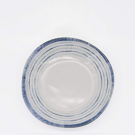 Assiette creuse en grès blanche I Vaisselle portugaise Assiette creuse en grès "Madeira" - Blanche