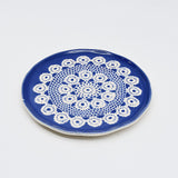 Assiette en céramique bleue I Motifs dentelles portugaises Assiette "Renda" bleue - 22cm