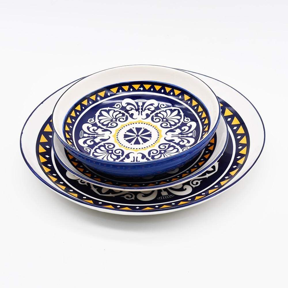 Assiette en céramique traditionnelle du Portugal 27cm Assiette en céramique "Tradicional" - 27 cm
