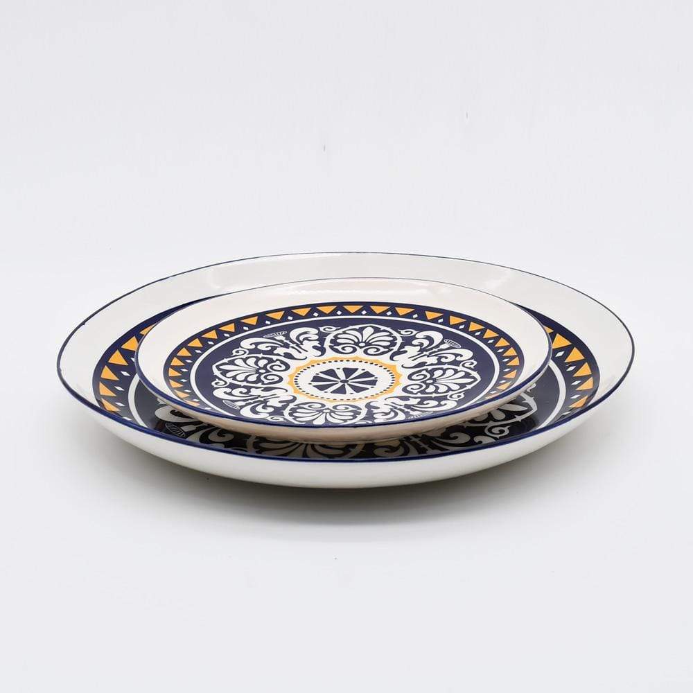 Assiette en céramique traditionnelle du Portugal 27cm Assiette en céramique "Tradicional" - 27 cm