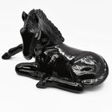 Assiette en forme de poisson I Vaisselle artisanale du Portugal Cheval en céramique - Noir