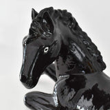 Assiette en forme de poisson I Vaisselle artisanale du Portugal Cheval en céramique - Noir