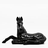 Assiette en forme de poisson I Vaisselle artisanale du Portugal Cheval en céramique - Noir