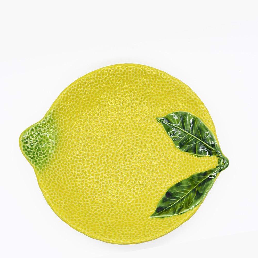 Assiette Fait Main Citron de Menton - diamètre 20 cm