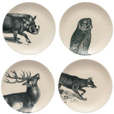 Assiette en grès au motifs animaliers Assiette en grès "Éléments" - 21cm