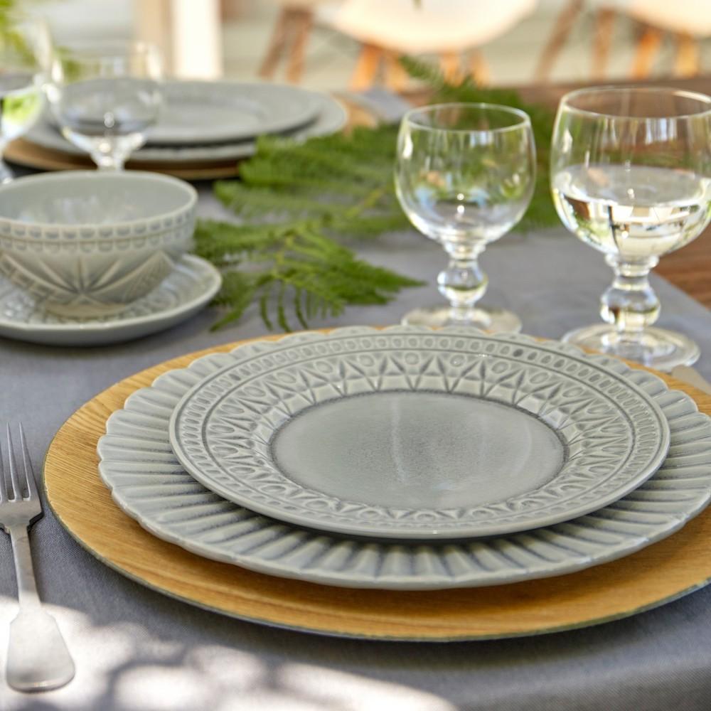 Cristal I Fine Stoneware dinner plate