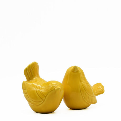 Assiette en porcelaine portugaise I Vaisselle du Portugal en ligne Paire d'oiseaux en céramique - 12 couleurs
