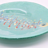 Assiette en verre vert "Marinha Grande" 19cm I Artisanat portugais Assiette en verre "Marinha Grande" 19cm - Verte