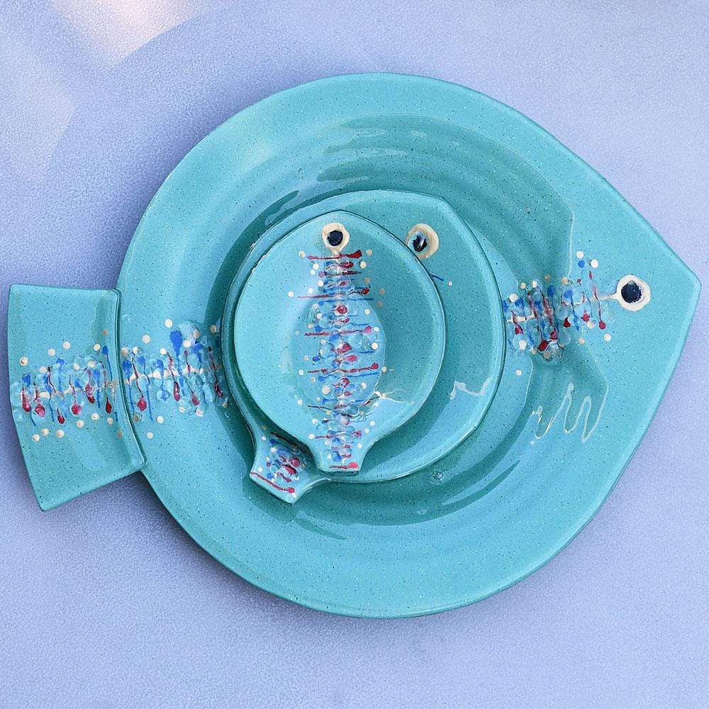 Assiette en verre vert "Marinha Grande" 19cm I Artisanat portugais Assiette en verre "Marinha Grande" 19cm - Verte