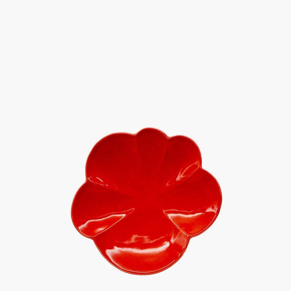 Assiette en céramique en forme de tomate