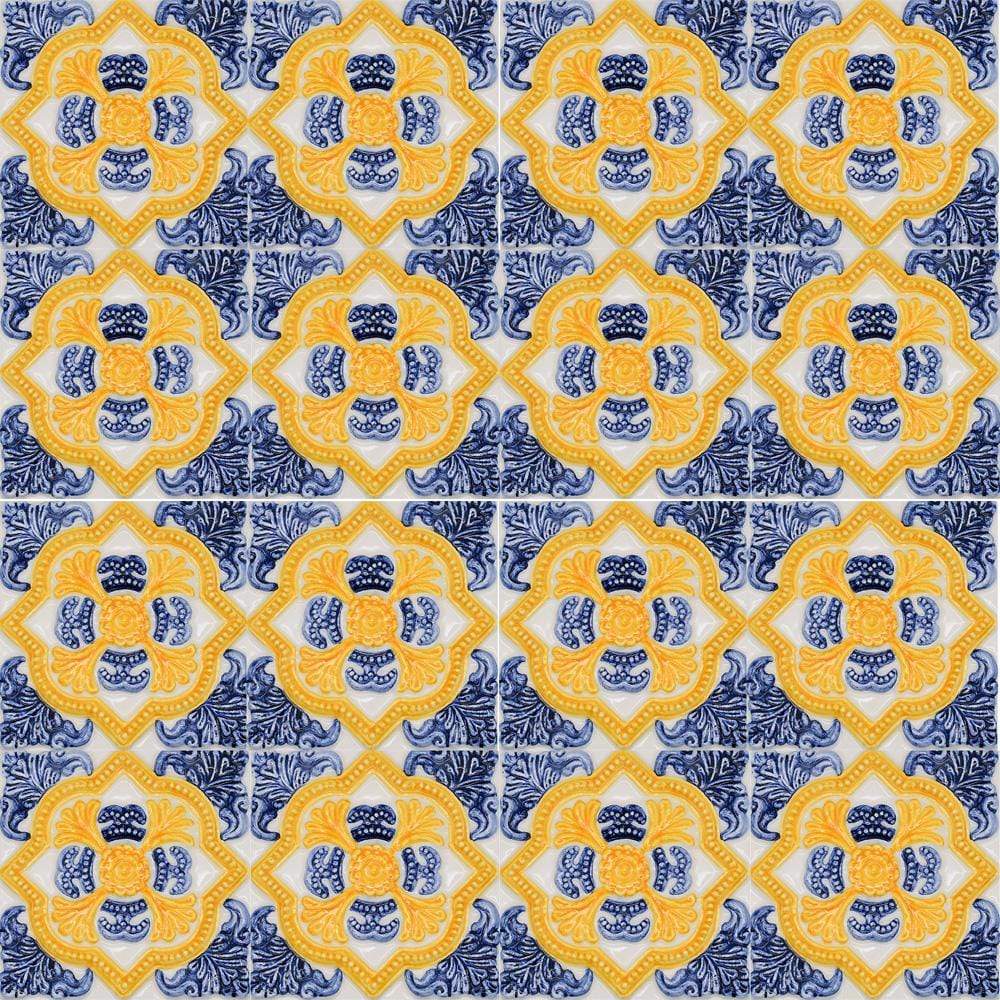 Azulejo du Portugal I Fabrication artisanale Azulejo 15x15cm