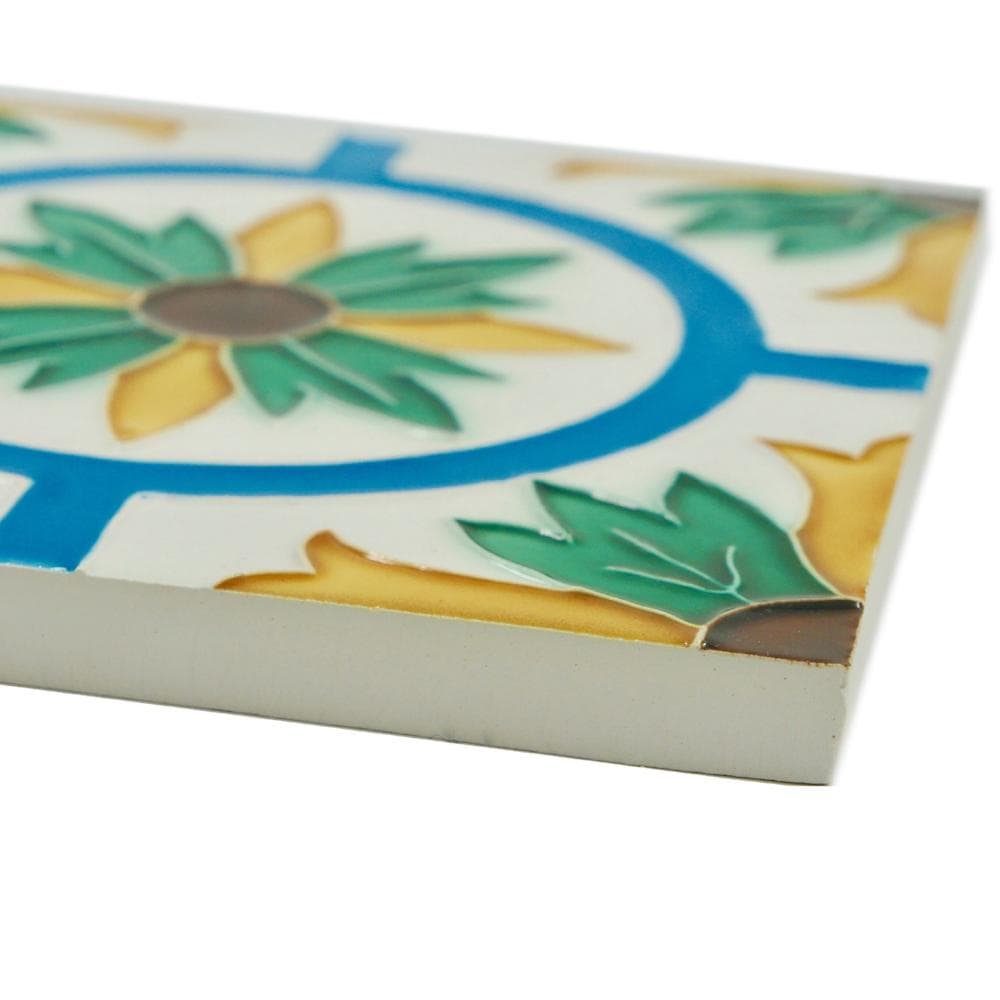 Spanish-Moorish Azulejo 14x14cm