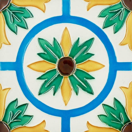 Spanish-Moorish Azulejo 14x14cm