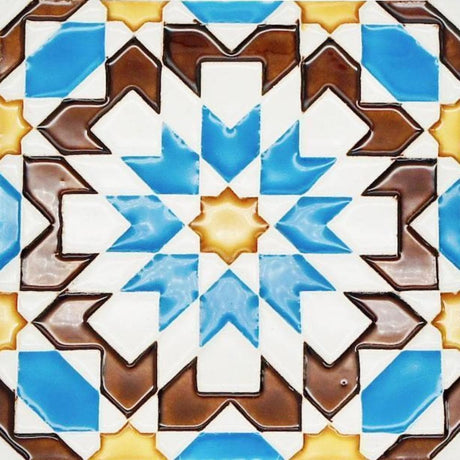 Spanish-Moorish Azulejo 14x14cm