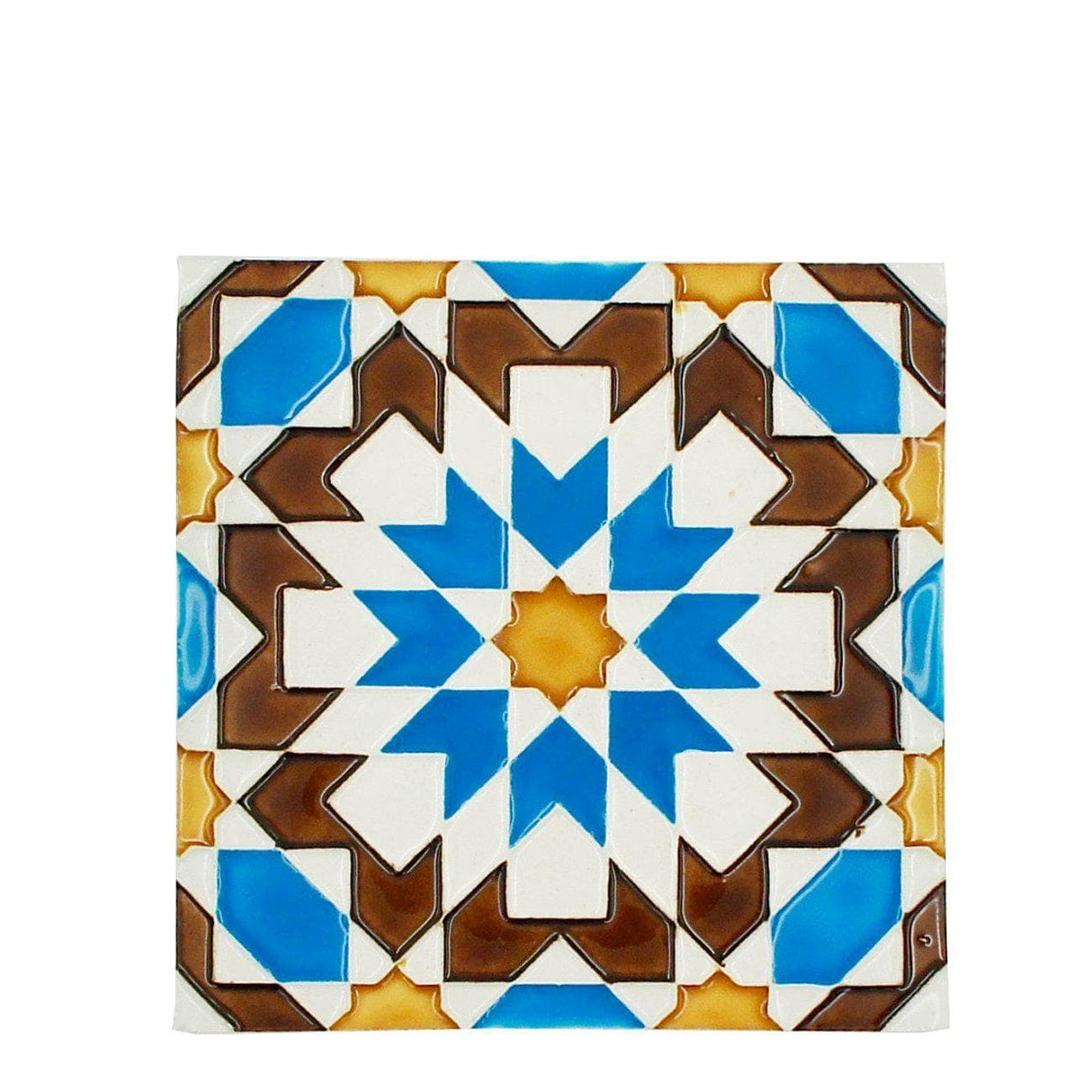 Spanish-Moorish Azulejo 14x14cm